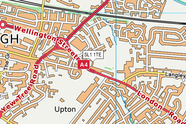 SL1 1TE map - OS VectorMap District (Ordnance Survey)