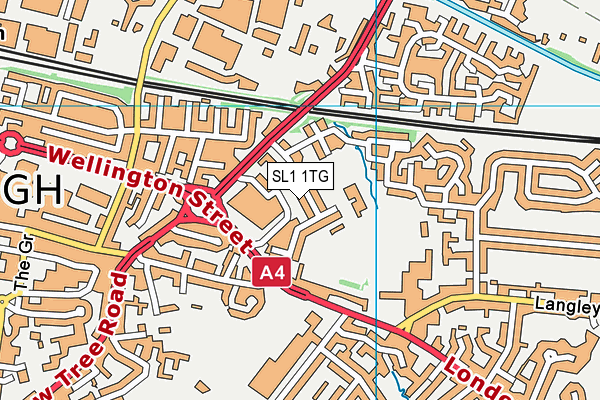 SL1 1TG map - OS VectorMap District (Ordnance Survey)