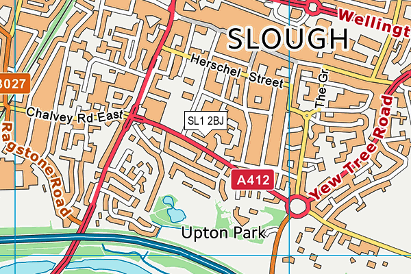 SL1 2BJ map - OS VectorMap District (Ordnance Survey)