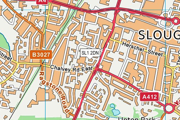 SL1 2DN map - OS VectorMap District (Ordnance Survey)