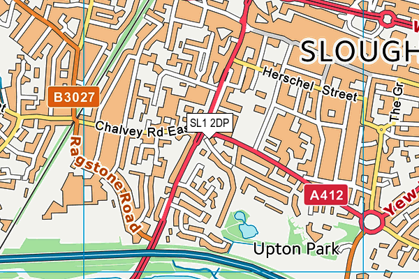 SL1 2DP map - OS VectorMap District (Ordnance Survey)