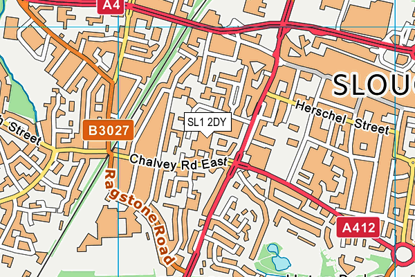 SL1 2DY map - OS VectorMap District (Ordnance Survey)