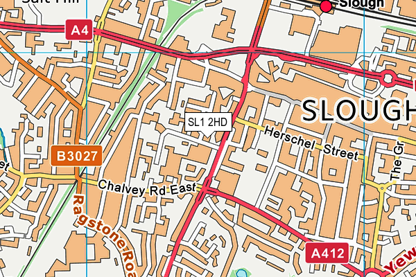 SL1 2HD map - OS VectorMap District (Ordnance Survey)