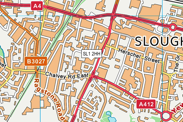 SL1 2HH map - OS VectorMap District (Ordnance Survey)