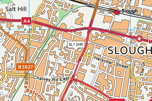 SL1 2HR map - OS VectorMap District (Ordnance Survey)