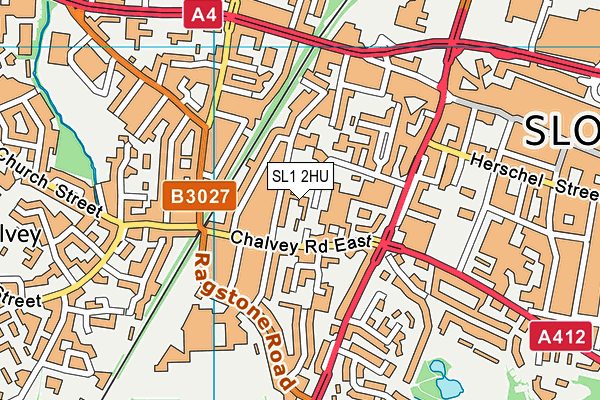 SL1 2HU map - OS VectorMap District (Ordnance Survey)