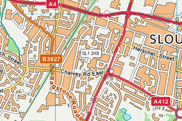 SL1 2HX map - OS VectorMap District (Ordnance Survey)