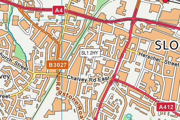 SL1 2HY map - OS VectorMap District (Ordnance Survey)
