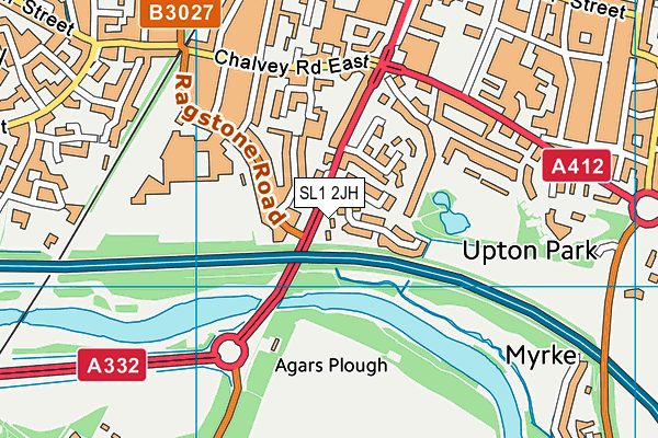 SL1 2JH map - OS VectorMap District (Ordnance Survey)