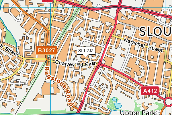 SL1 2JZ map - OS VectorMap District (Ordnance Survey)