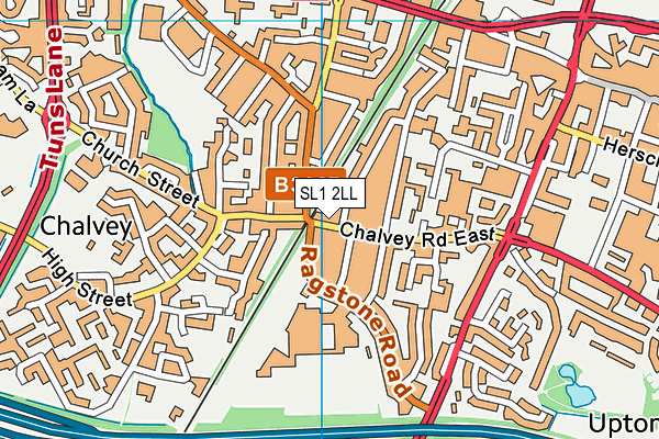 SL1 2LL map - OS VectorMap District (Ordnance Survey)
