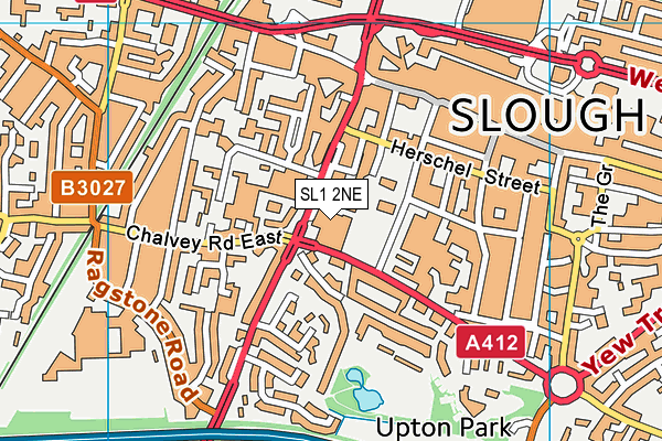 SL1 2NE map - OS VectorMap District (Ordnance Survey)