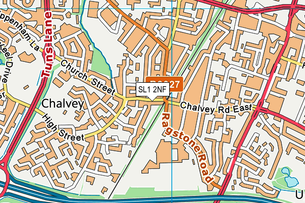 SL1 2NF map - OS VectorMap District (Ordnance Survey)