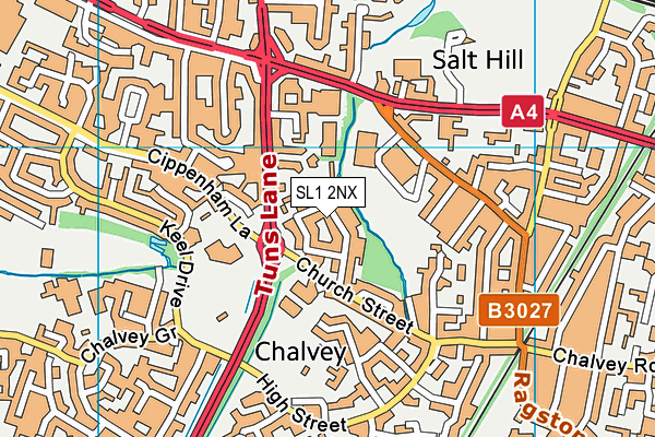 SL1 2NX map - OS VectorMap District (Ordnance Survey)