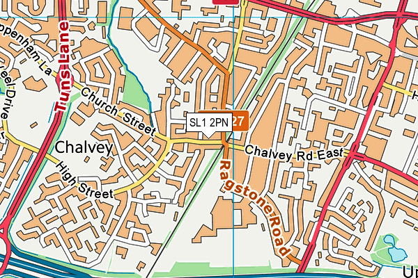 SL1 2PN map - OS VectorMap District (Ordnance Survey)