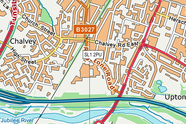 Slough and Eton Church of England Business and Enterprise College map (SL1 2PU) - OS VectorMap District (Ordnance Survey)