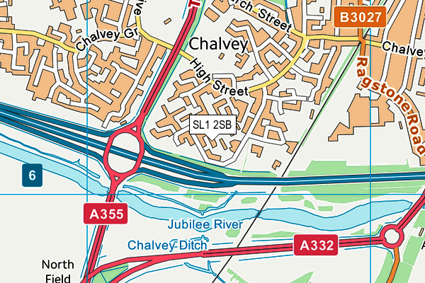 SL1 2SB map - OS VectorMap District (Ordnance Survey)