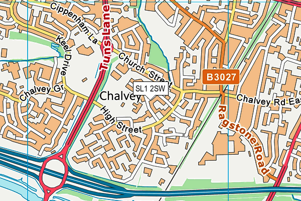 SL1 2SW map - OS VectorMap District (Ordnance Survey)