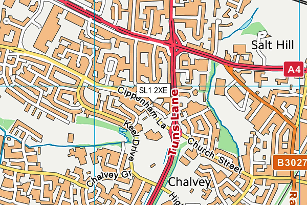 SL1 2XE map - OS VectorMap District (Ordnance Survey)