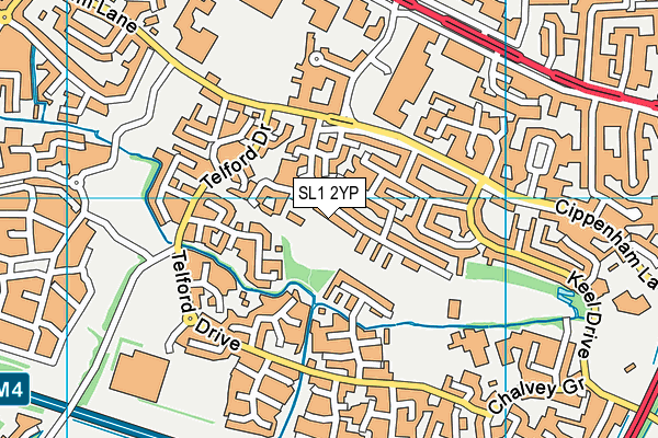 SL1 2YP map - OS VectorMap District (Ordnance Survey)
