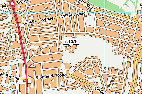 SL1 3AH map - OS VectorMap District (Ordnance Survey)