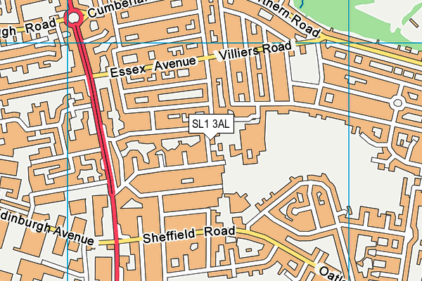 SL1 3AL map - OS VectorMap District (Ordnance Survey)