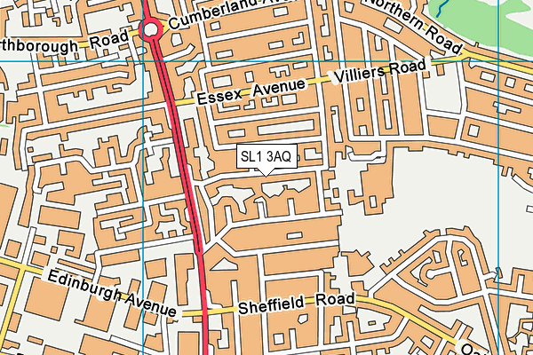 SL1 3AQ map - OS VectorMap District (Ordnance Survey)