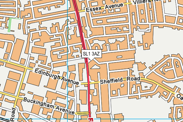 SL1 3AZ map - OS VectorMap District (Ordnance Survey)