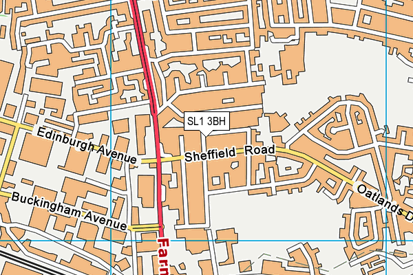 SL1 3BH map - OS VectorMap District (Ordnance Survey)