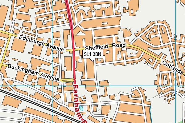 SL1 3BN map - OS VectorMap District (Ordnance Survey)