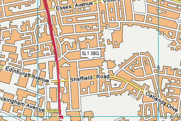 SL1 3BQ map - OS VectorMap District (Ordnance Survey)