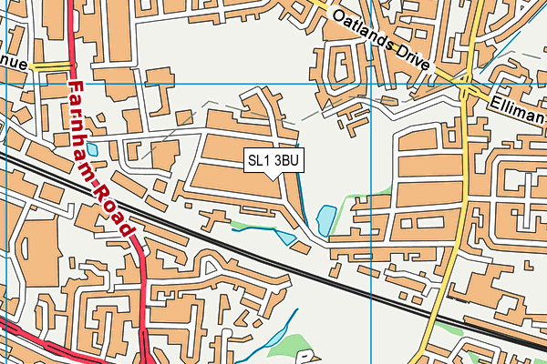SL1 3BU map - OS VectorMap District (Ordnance Survey)