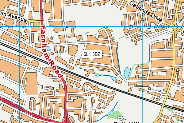 SL1 3BZ map - OS VectorMap District (Ordnance Survey)