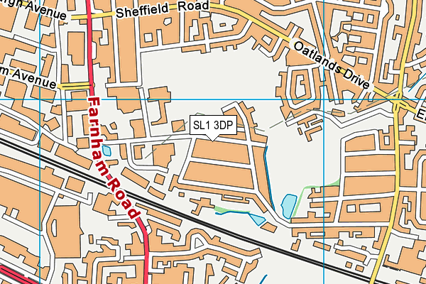 SL1 3DP map - OS VectorMap District (Ordnance Survey)