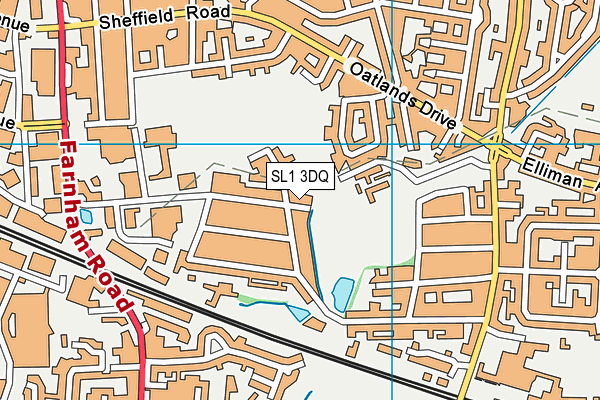 SL1 3DQ map - OS VectorMap District (Ordnance Survey)