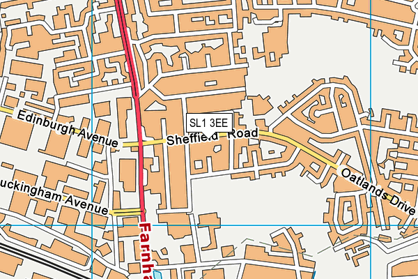 SL1 3EE map - OS VectorMap District (Ordnance Survey)