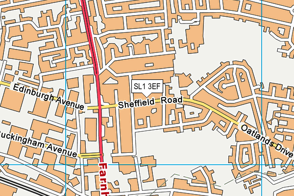 SL1 3EF map - OS VectorMap District (Ordnance Survey)