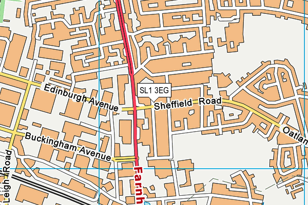 SL1 3EG map - OS VectorMap District (Ordnance Survey)