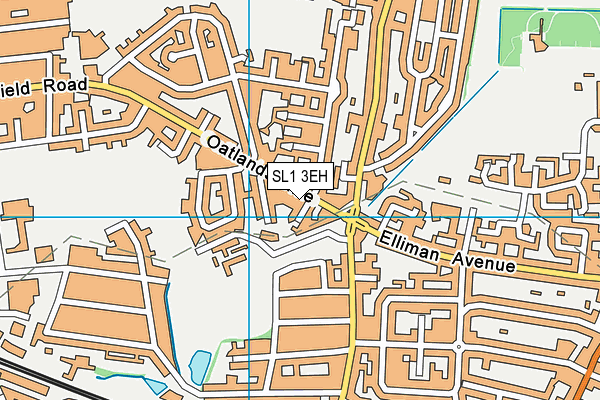 SL1 3EH map - OS VectorMap District (Ordnance Survey)