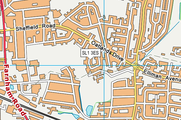 SL1 3ES map - OS VectorMap District (Ordnance Survey)