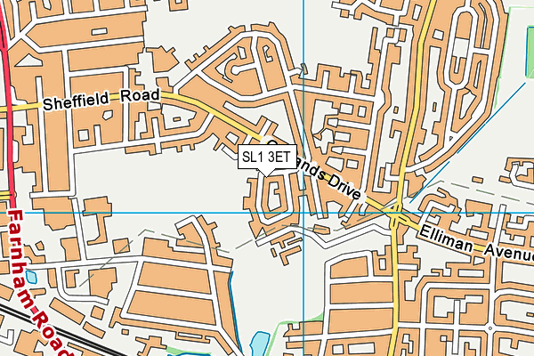 SL1 3ET map - OS VectorMap District (Ordnance Survey)