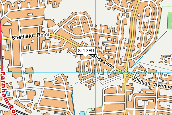 SL1 3EU map - OS VectorMap District (Ordnance Survey)