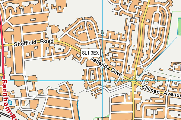 SL1 3EX map - OS VectorMap District (Ordnance Survey)