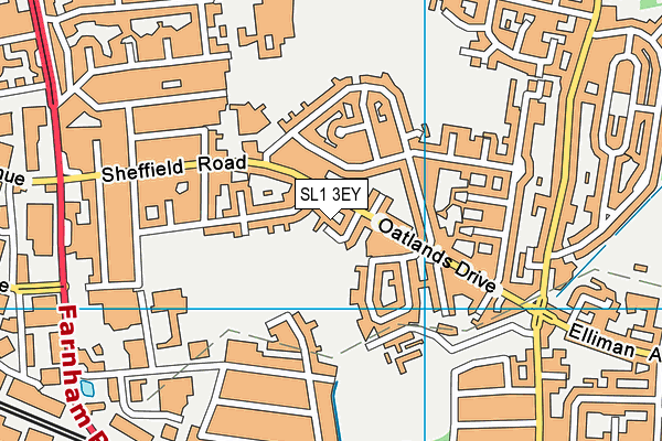 SL1 3EY map - OS VectorMap District (Ordnance Survey)