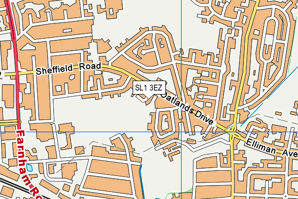 SL1 3EZ map - OS VectorMap District (Ordnance Survey)