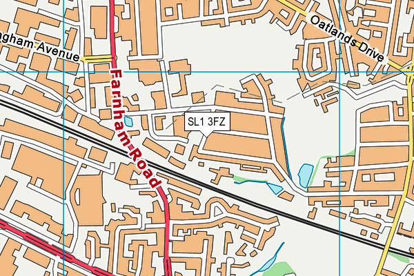 SL1 3FZ map - OS VectorMap District (Ordnance Survey)