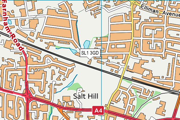 SL1 3GD map - OS VectorMap District (Ordnance Survey)