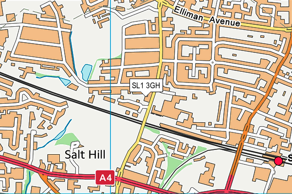 SL1 3GH map - OS VectorMap District (Ordnance Survey)