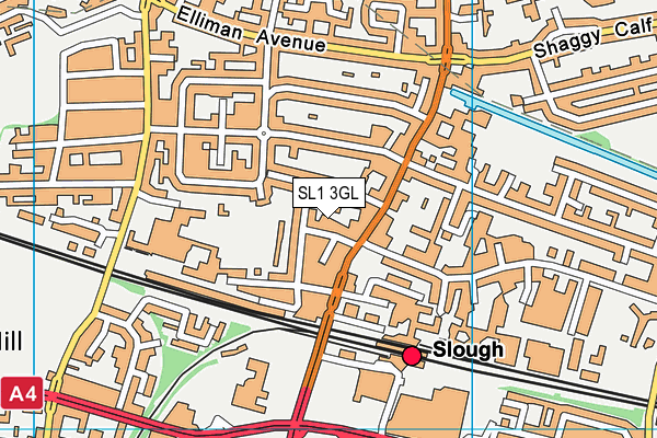 SL1 3GL map - OS VectorMap District (Ordnance Survey)