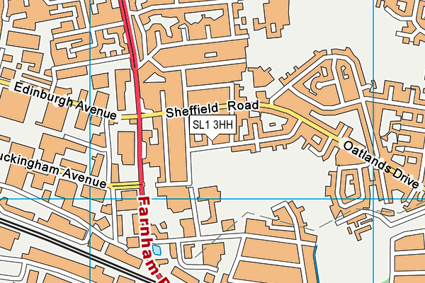 SL1 3HH map - OS VectorMap District (Ordnance Survey)